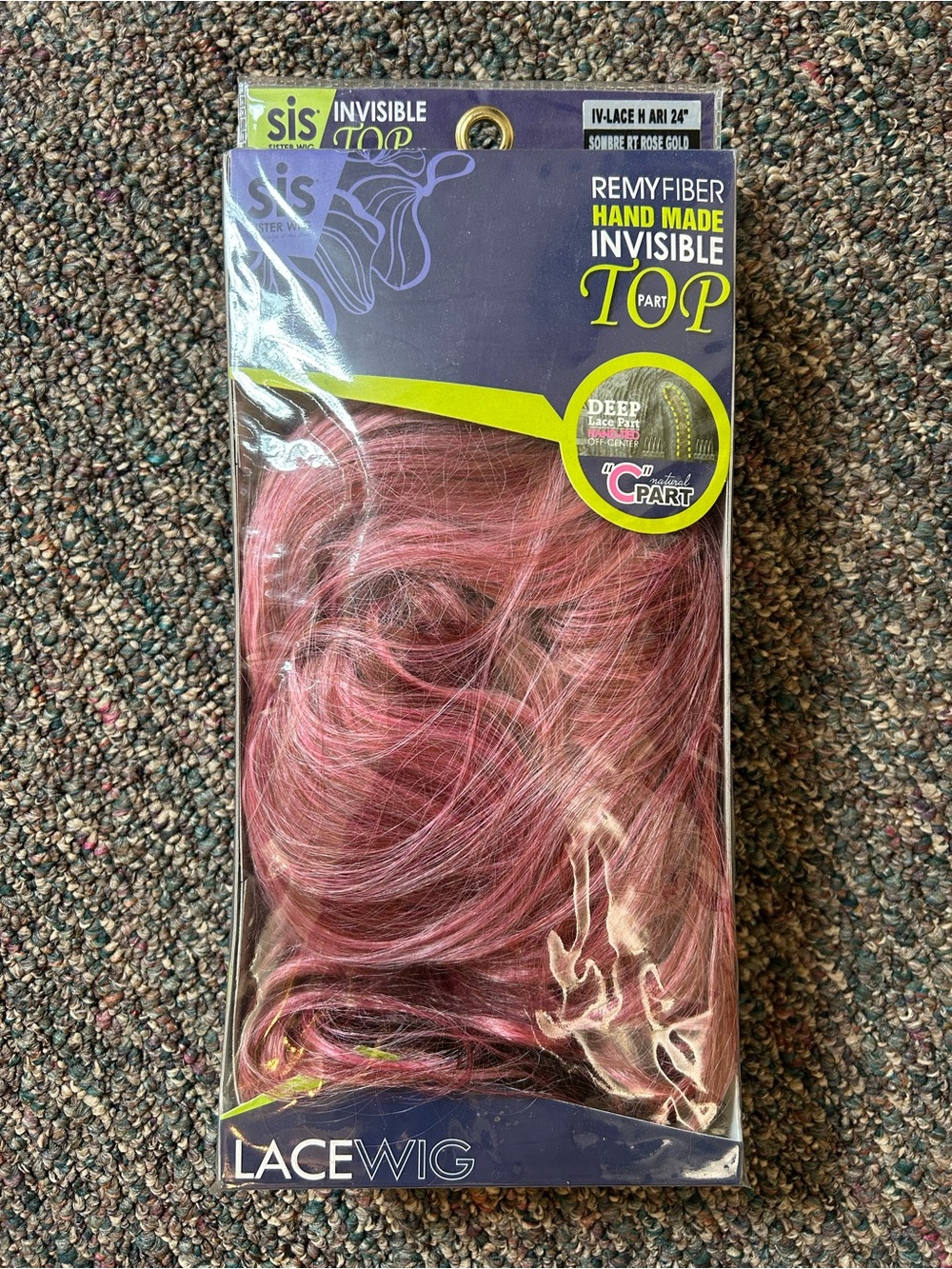 RemyFiber Invisible Top Lace Wig - Rose Gold Pink